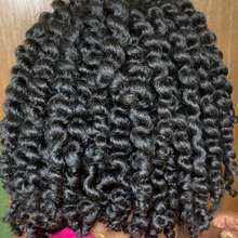 Load image into Gallery viewer, 2-strand twists unraveled one time without separation using Love My Crown Hair & Beard Butter - Natural conditioning butter for hair, locs and beards by A Little Bit of Love