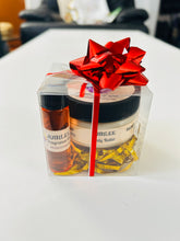 Load image into Gallery viewer, Jubilee body butter and fragrance oil gift set with red bow
