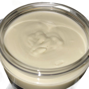 opened jar of hair butter